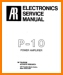 Acoustic Research; AR P-10 Amp Receiver Main Technical Manual - PDF & Tech Help* | English